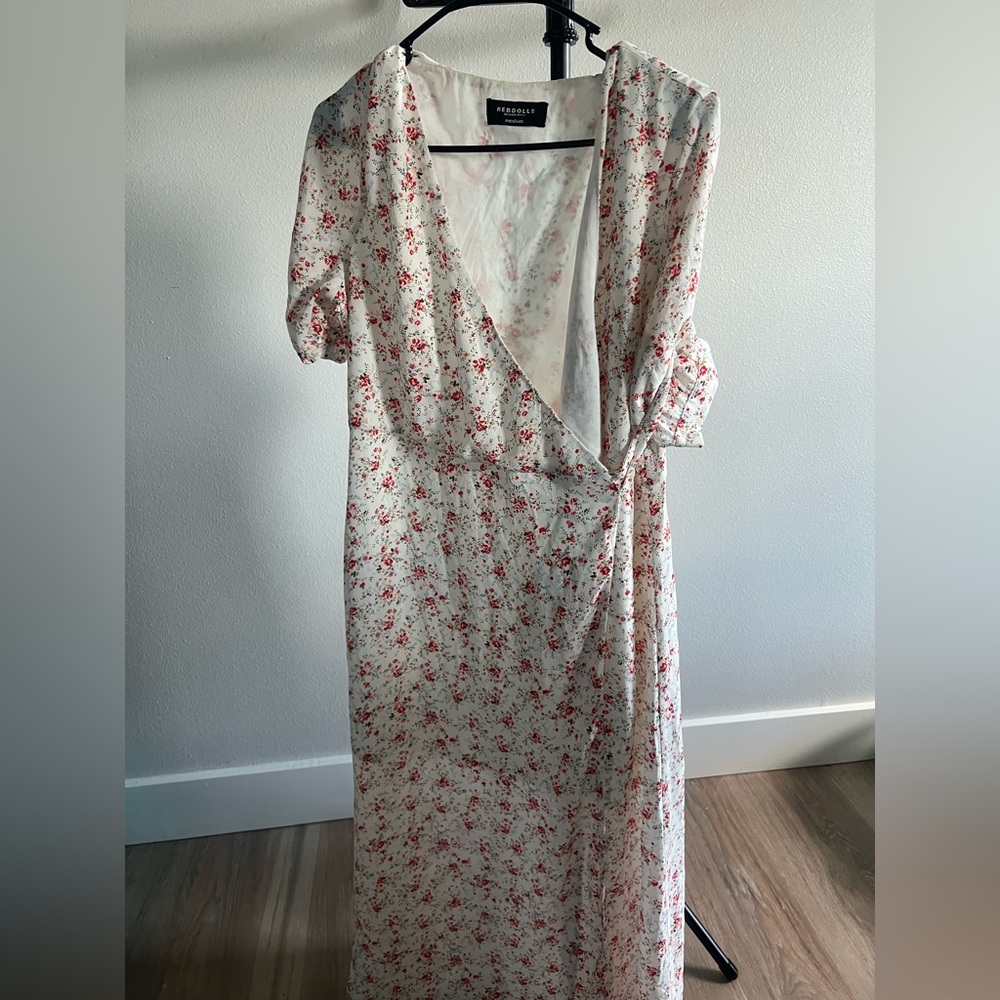 Rebdolls White and Pink Floral Dress